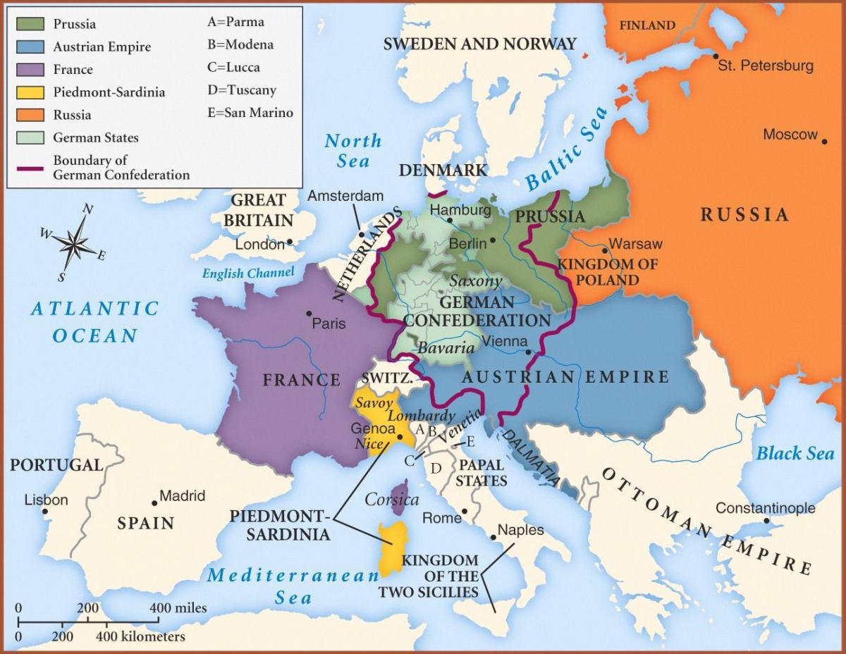 mapa de Viena na europa