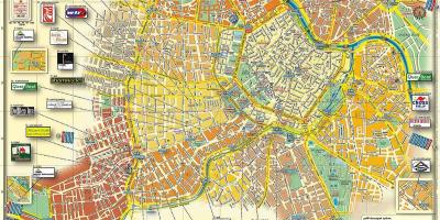 Viena, Áustria mapa da cidade