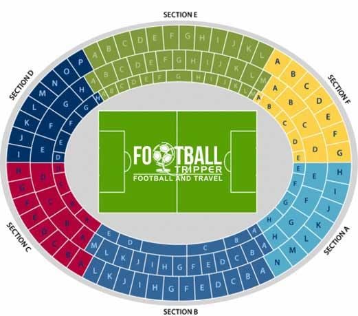 Mapa do estádio ernst happel