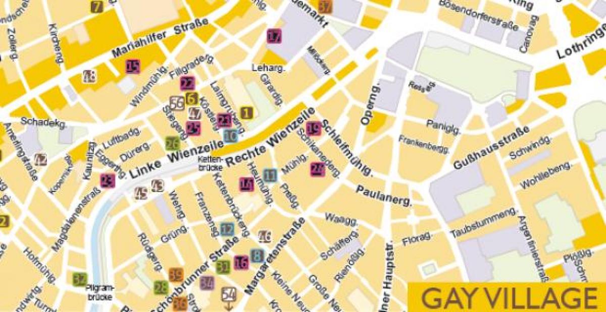 Mapa de gay-Viena