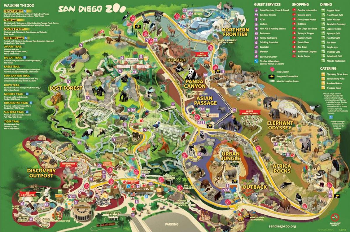 Mapa do jardim zoológico de Viena