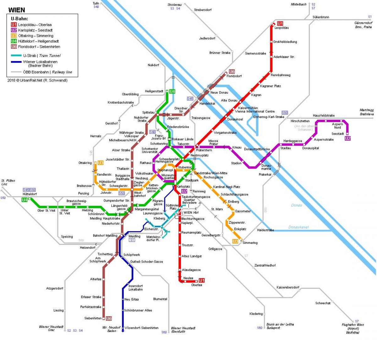 Mapa da uban Wien