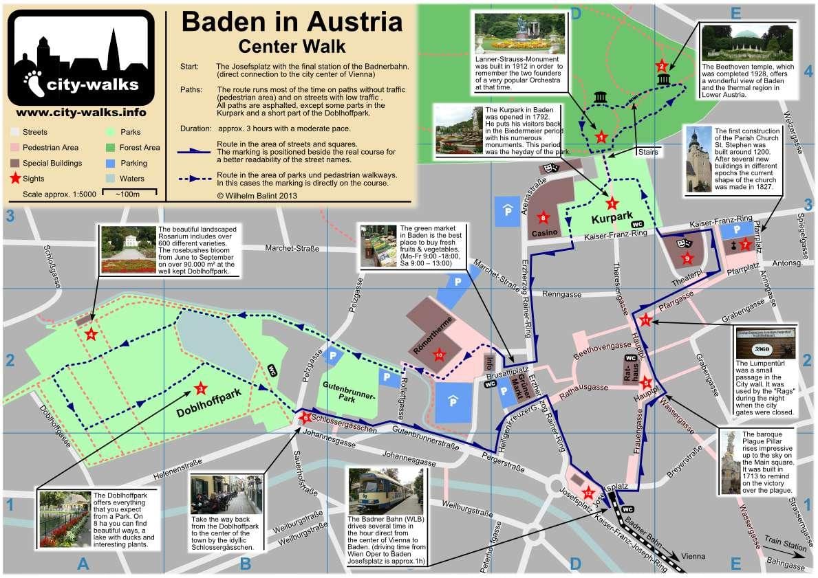 Viena mapa andando