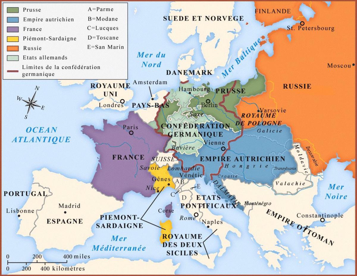 mapa de Viena e em países vizinhos