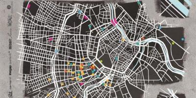 Mapa da arte de rua Viena