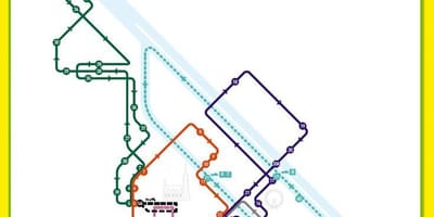 Viena hop on hop off tour de ônibus mapa