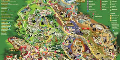 Mapa do jardim zoológico de Viena