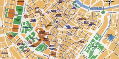 Mapa da rua central de Viena