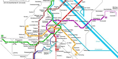 Metro de viena mapa de hauptbahnhof