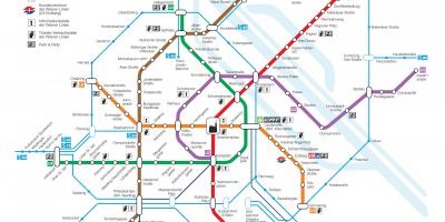 Mapa do metrô de viena