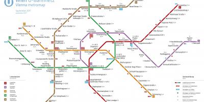 Mapa do metro de Viena app