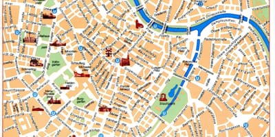 Viena mapa de viagens
