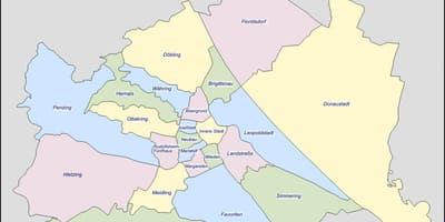 Viena no mapa