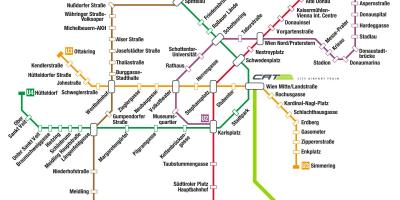 Wien trem mapa