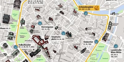 Viena eléctrico mapa de 2016