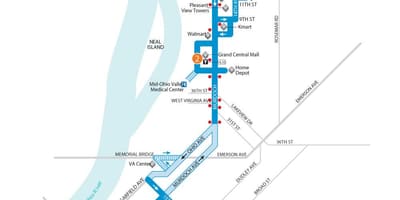 Viena linhas de ônibus mapa