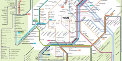 Viena light rail mapa