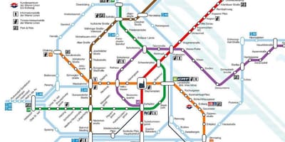 Wien mapa do metropolitano